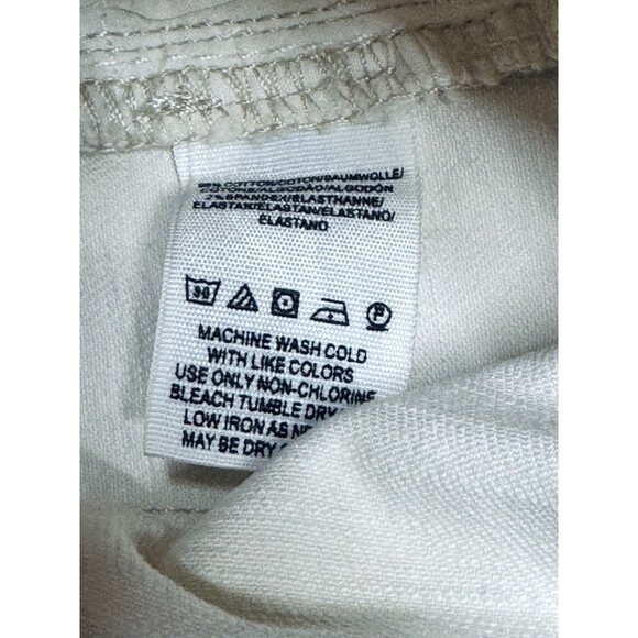 Free People Distressed Jeans Off-White Size 28 Women’s Raw Hem Crop Denim Jeans - Picture 4 of 8